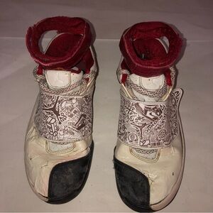 AIR JORDAN 20 OG WHITE LASER 2005 SZ 5Y Authentic Shoes heavily worn comes as is